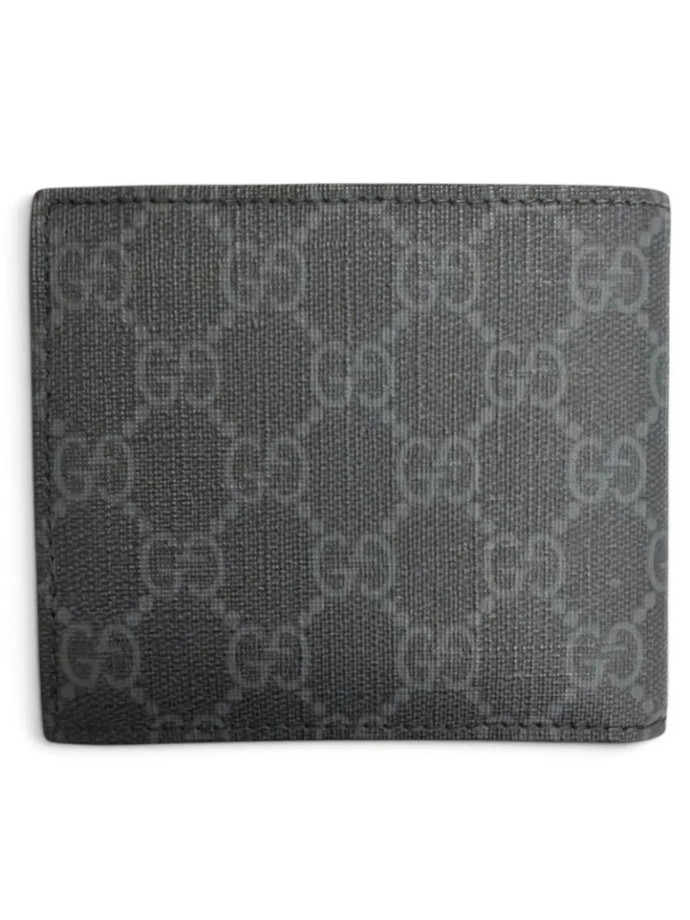 Gucci GG Coin Wallet Supreme Canvas Interlocking G Bifold Gray